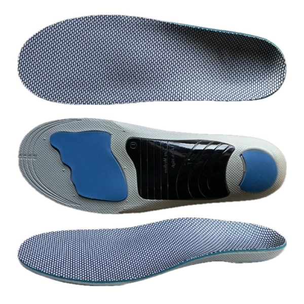 Sublimation fabric + EVA + American poro shock absorber forefoot and heel + TPU arch support x